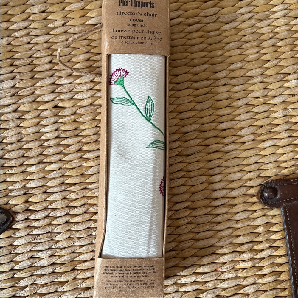 Pier 1 Imports Director's Chair Cover Song Birds Design